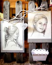 Porträt in Bleistifttechnik