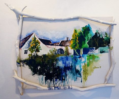 Acryl Gemälde Hof by Anita Niemann