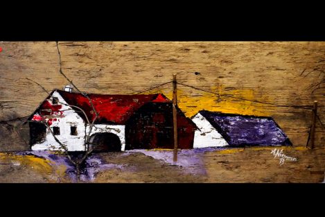 Acryl Gemälde Hof by Anita Niemann