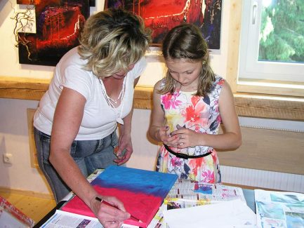Malworkshop mit Schülern 4