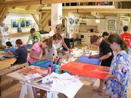 Malworkshop mit Schülern 6