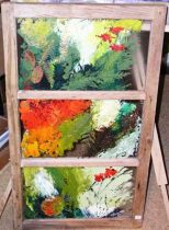 Stallfenster und Glasbilder